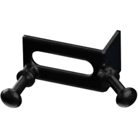 Ekena Millwork Premium Barn Door Corner Converging Bracket, Matte Black GB6001OCMB